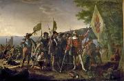 John Vanderlyn Landing of Columbus oil on canvas